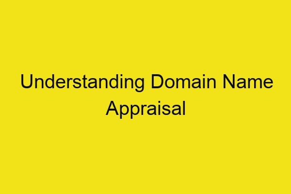 Domain Name Annotation Understanding Domain Name Appraisal